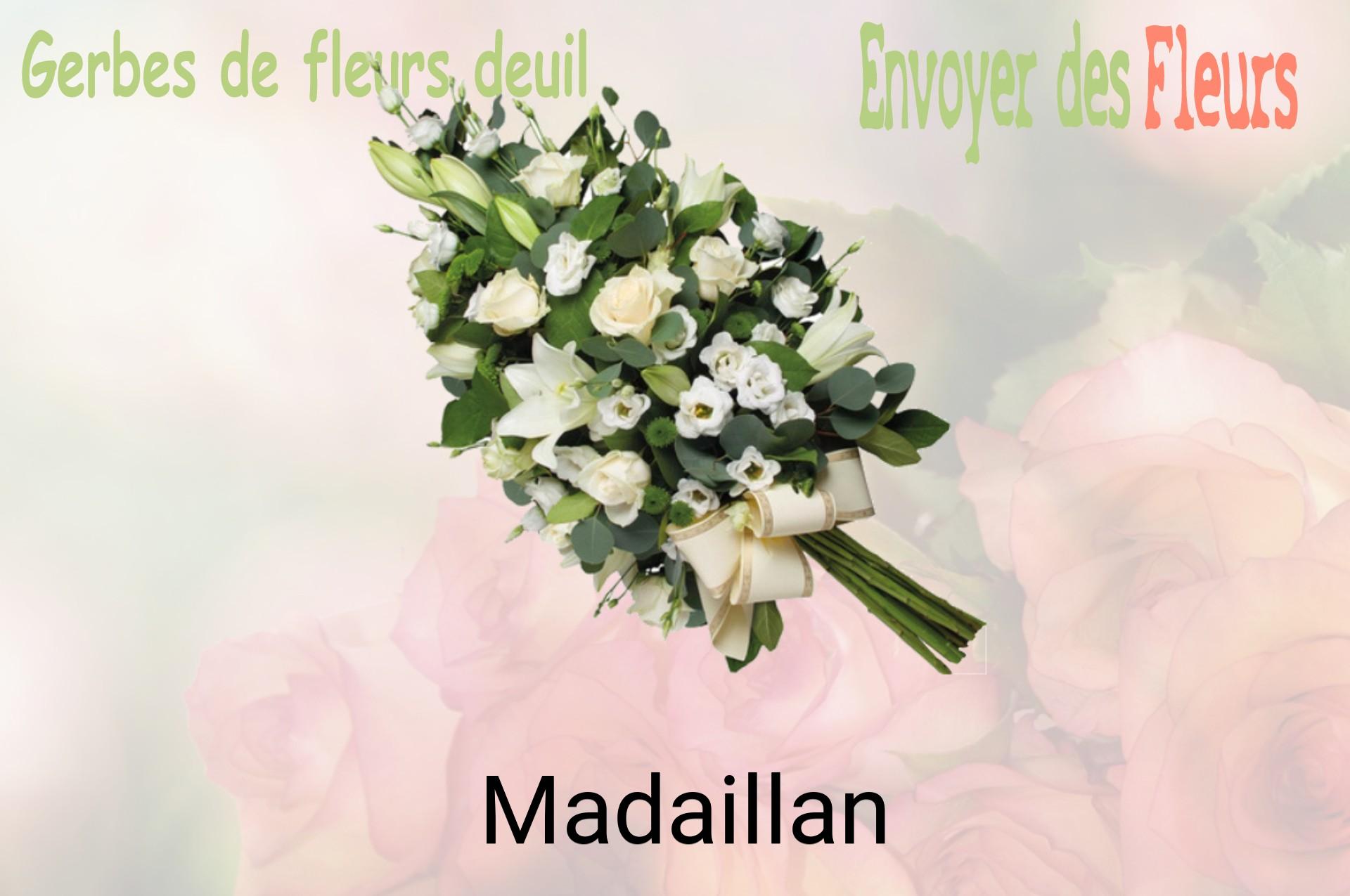 Gerbe de fleurs de deuil livrée à Madaillan